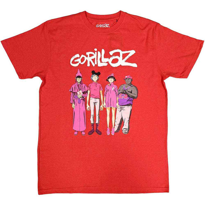Gorillaz Cracker Island Red Medium T-Shirt