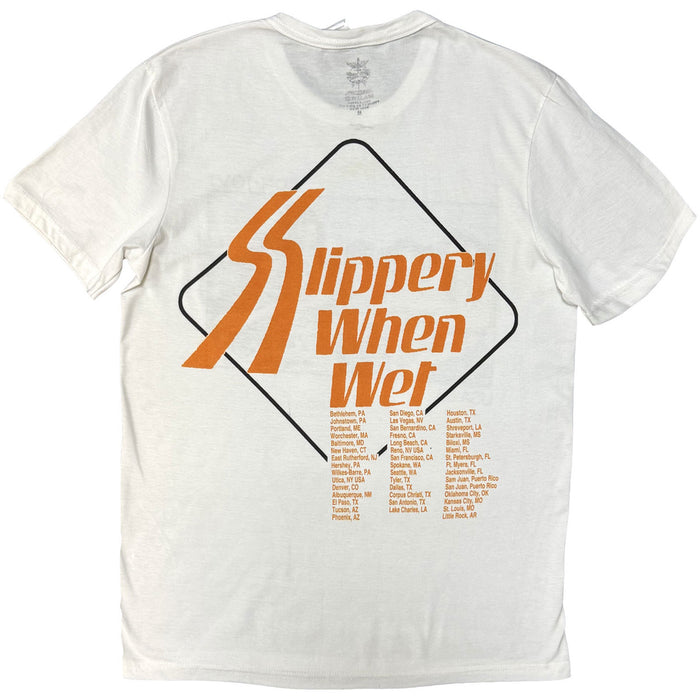 Bon Jovi USA 86 White X-Large T-Shirt