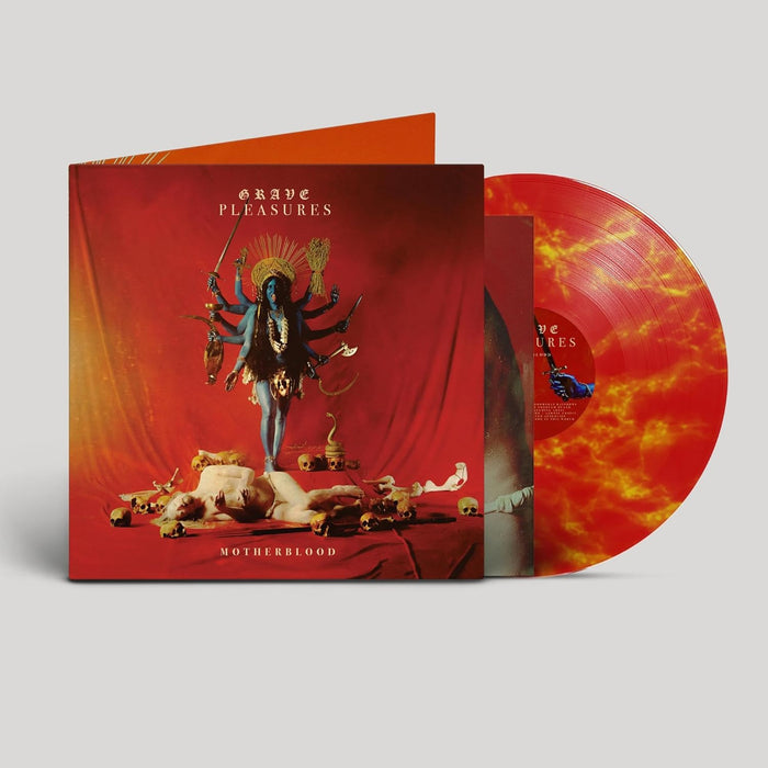 Grave Pleasures Motherblood Vinyl LP Red/Yellow Marble Colour 2024