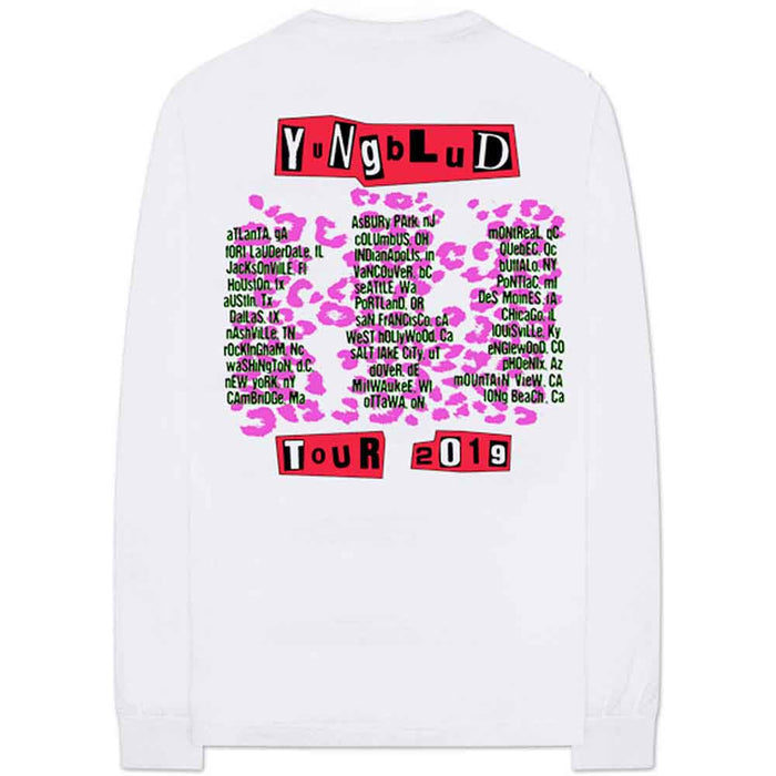 Yungblud Tour White Small Long Sleeve T-Shirt