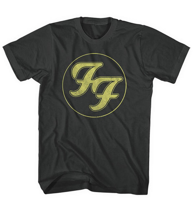 Foo Fighters Distressed FF Logo Black XX-Large T-Shirt