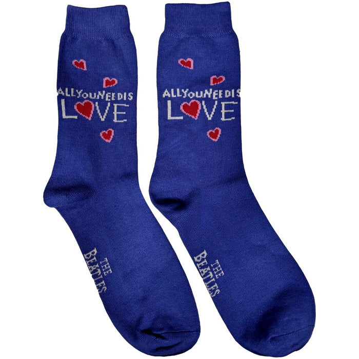 The Beatles Unisex Ankle Socks: All You Need Is Love (Uk Size 7 - 11)