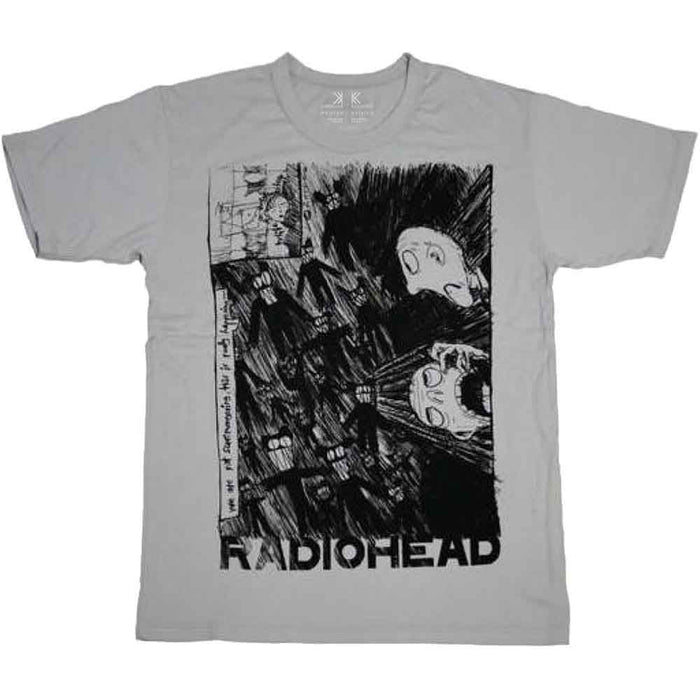 Radiohead Scribble Grey XX-Large T-Shirt