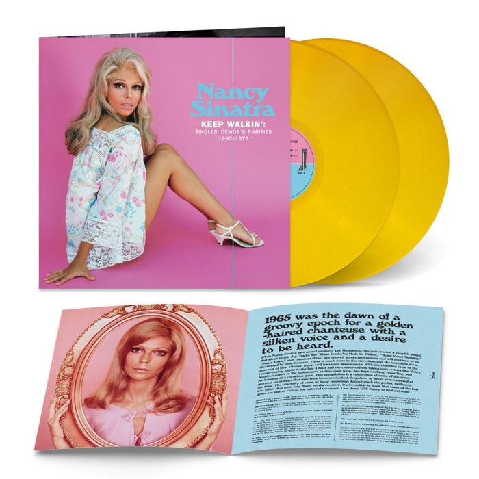 Nancy Sinatra Keep Walkin' : Singles, Demos & Rarities 1965 - 1978 Vinyl LP Yellow Colour 2023