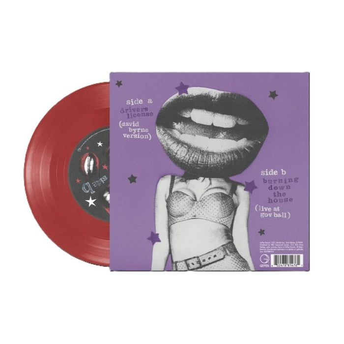 Olivia Rodrigo & David Byrne drivers license / Burning Down the House 7" Vinyl Single Red Translucent Colour 2026