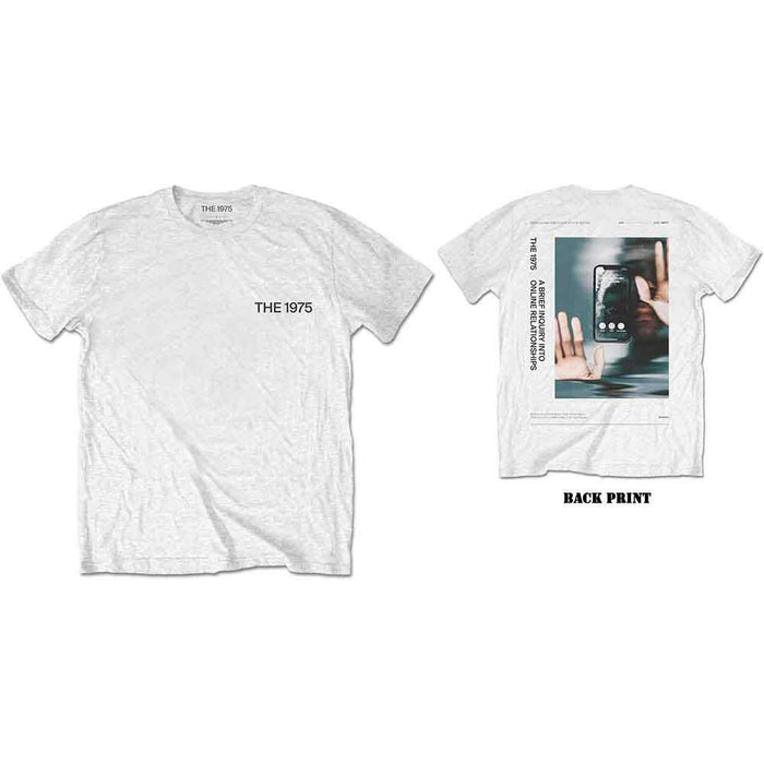 The 1975 ABIIOR Side Face Time White Small T-Shirt