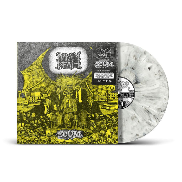 Napalm Death Scum Vinyl LP Black & White Marble Colour Due Out 22/01/27