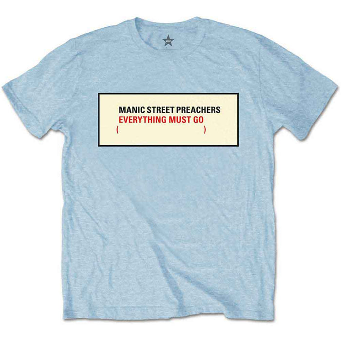Manic Street Preachers Everything Must Go Blue X-Large Unisex T-Shirt
