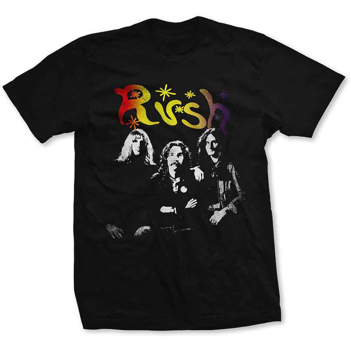 Rush Photo Stars Black Small T-Shirt
