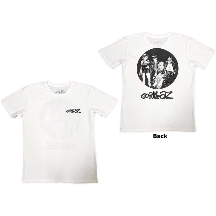 Gorillaz Song Machine Brush Logo White Medium T-Shirt