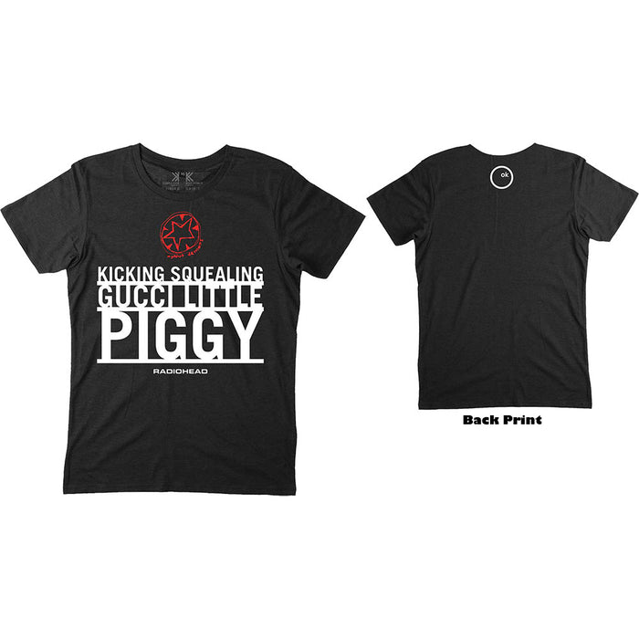 Radiohead Gucci Little Piggy Black Small T-Shirt