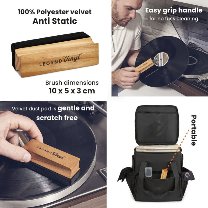 Velvet Vinyl Dust Brush By Legend Vinyl