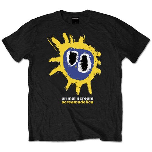 Primal Scream Screamadelica Yellow Black Small T-Shirt