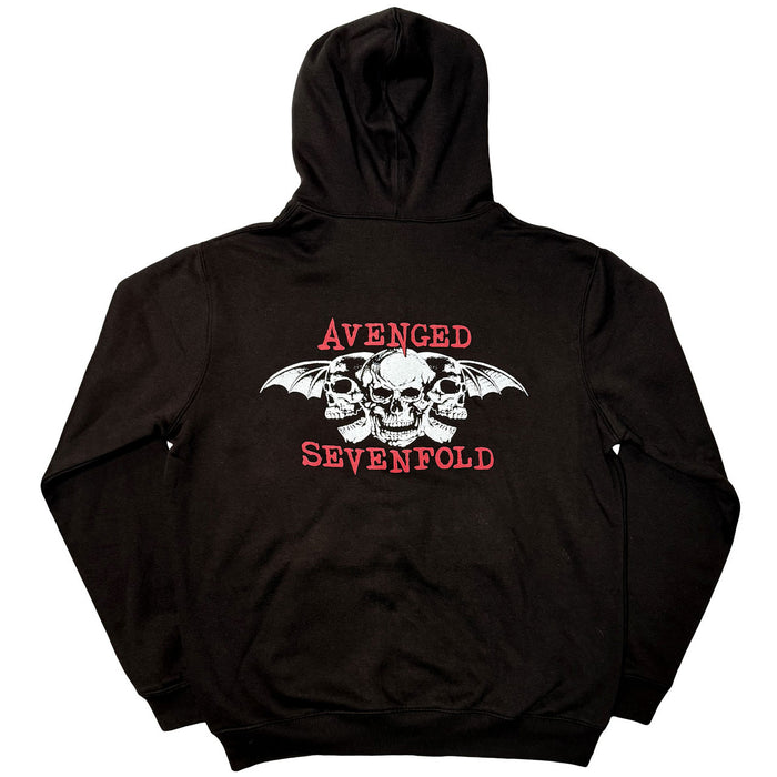 Avenged Sevenfold Dead Head Black Medium Zipped Hoodie