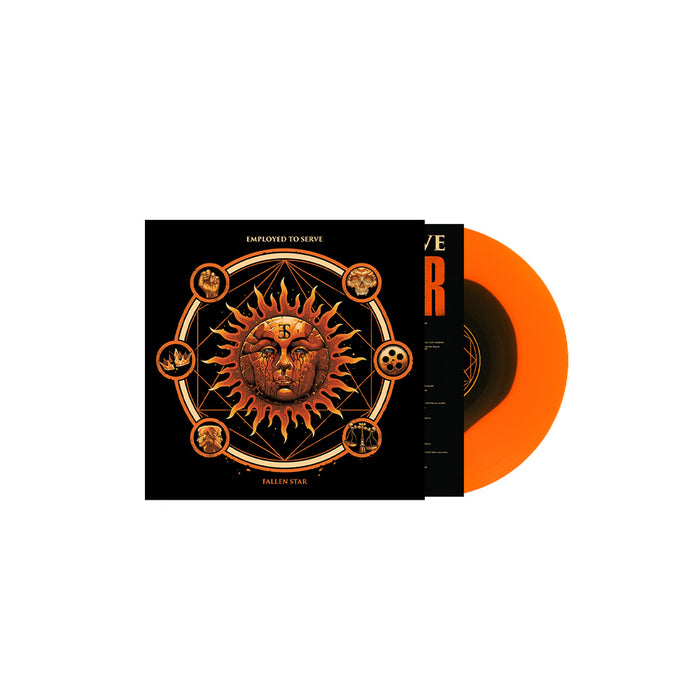 Employed To Serve Fallen Star Vinyl LP Orange w/Black Sunburst Colour 2025
