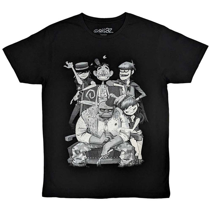 Gorillaz George Spray Black Large T-Shirt
