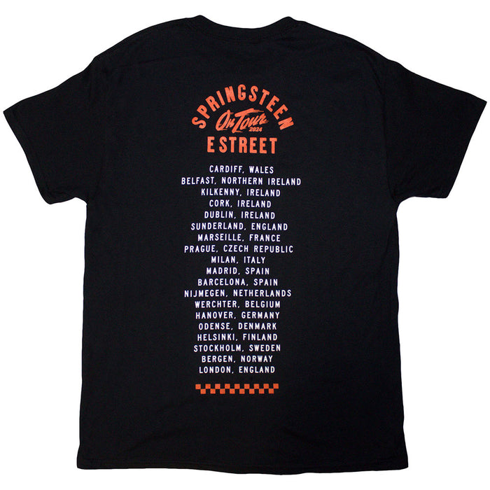 Bruce Springsteen Tour '24 Wheel Black Medium T-Shirt