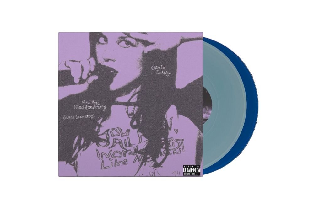 Olivia Rodrigo Live from Glastonbury (a BBC Recording) Vinyl LP Light Blue & Cobalt Colour 2025