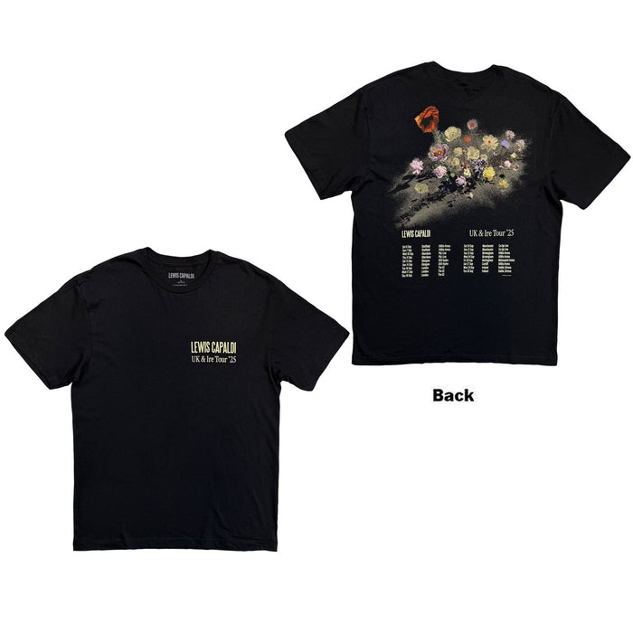 Liam Capaldi Flowers UK Tour '25 Black XX-Large T-Shirt