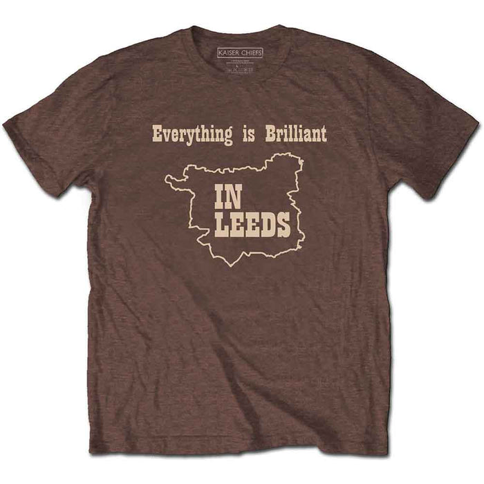 Kaiser Chiefs Everything Is Brilliant Brown XX-Large T-Shirt