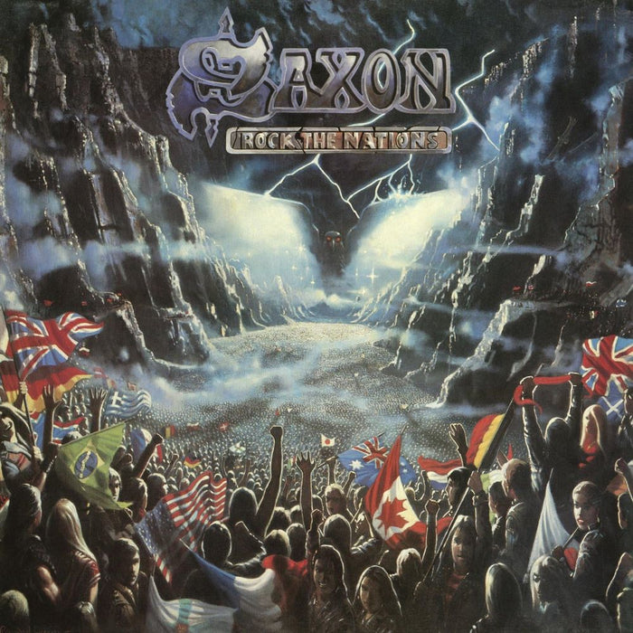 Saxon Rock the Nations Vinyl LP Red, White & Blue Tri-Colour 2018
