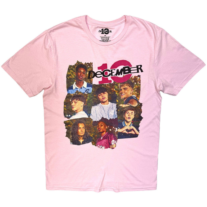 December 10 Ripped Frame Pink Ladies Medium T-Shirt