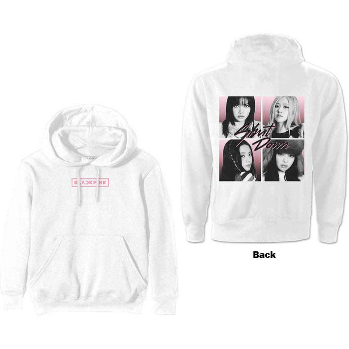 Blackpink Shut Down Photo Grid White XX-Large Hoodie