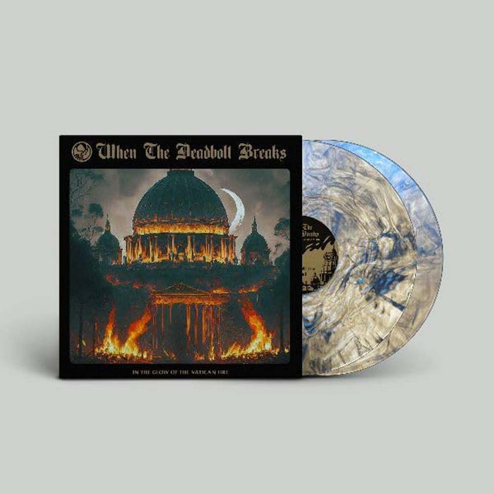 When The Deadbolt Breaks In The Glow Of The Vatican Fire Vinyl LP Clear w/Blue Marble Colour 2025