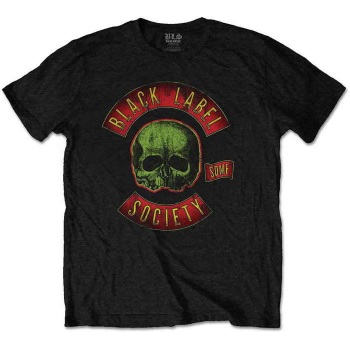 Black Label Society Skull Logo Colour Black Large T-Shirt