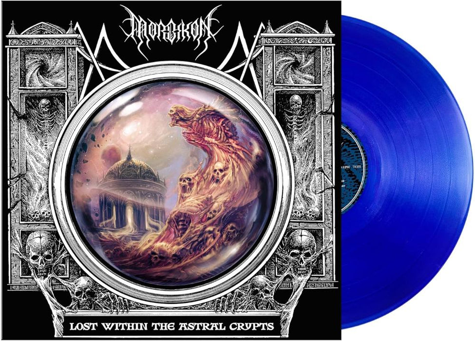 Morbikon Lost Within the Astral Crypts Vinyl LP Metallic Blue Colour 2025