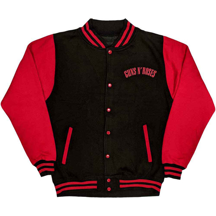 Guns N Roses Black & Red Small Varsity Jacket