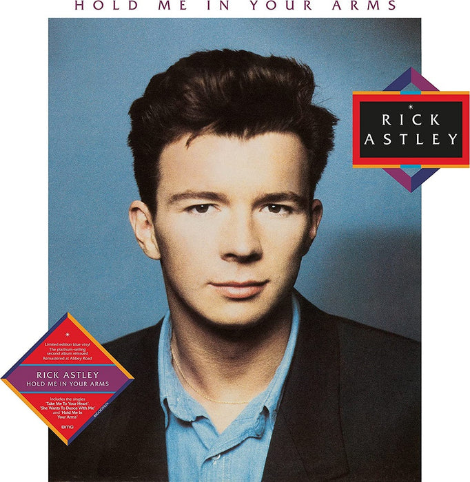 Rick Astley Hold Me in Your Arms (2023 Remaster) Vinyl LP Blue 2023