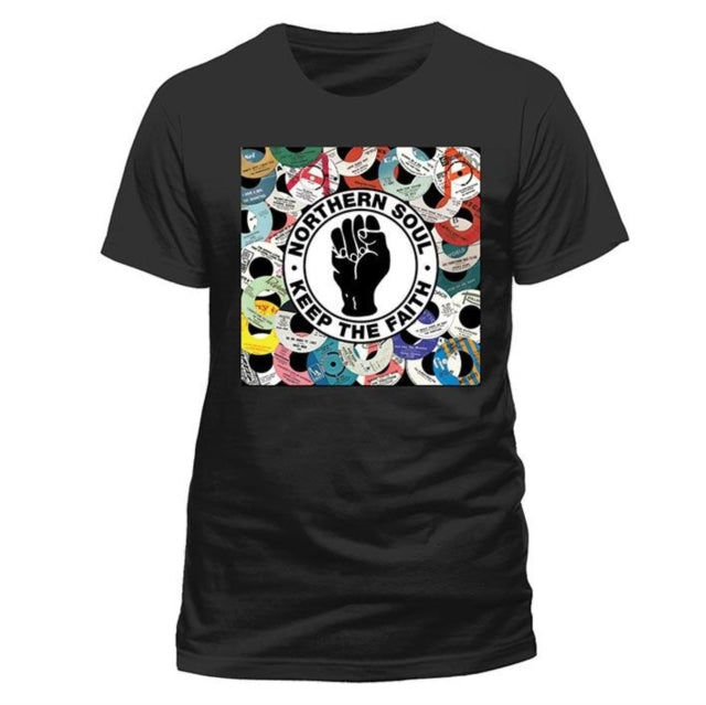 Northern Soul Label Keep The Faith Black Medium Unisex T-Shirt