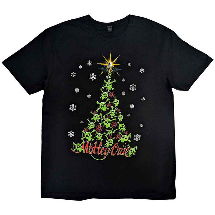 Motley Crue Christmas Crue Black XX-Large T-Shirt