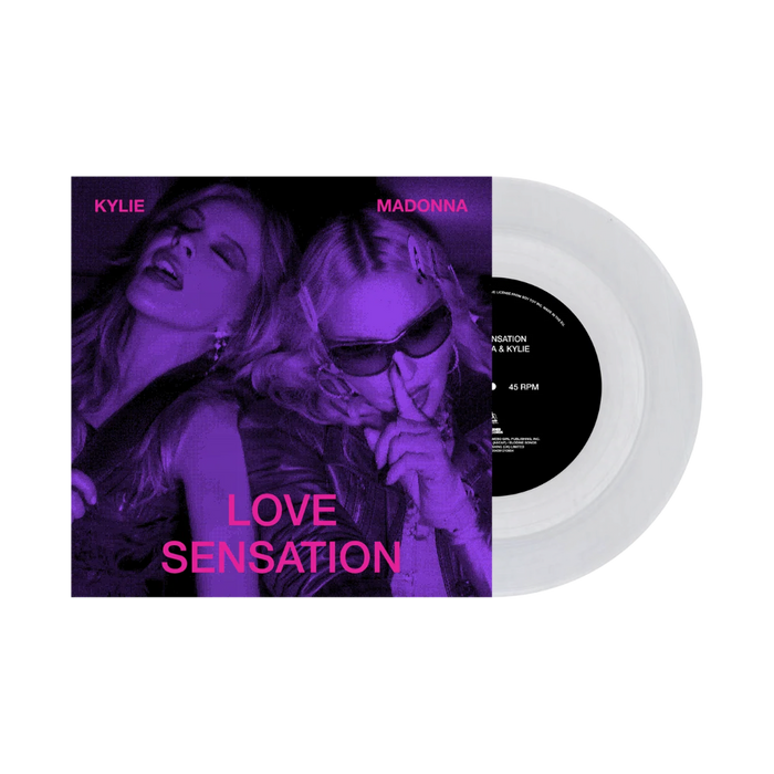 Madonna & Kylie Love Sensation (Afterhours Mix) 7"" Vinyl Single Clear Transparent Colour Due Out 16/10/26