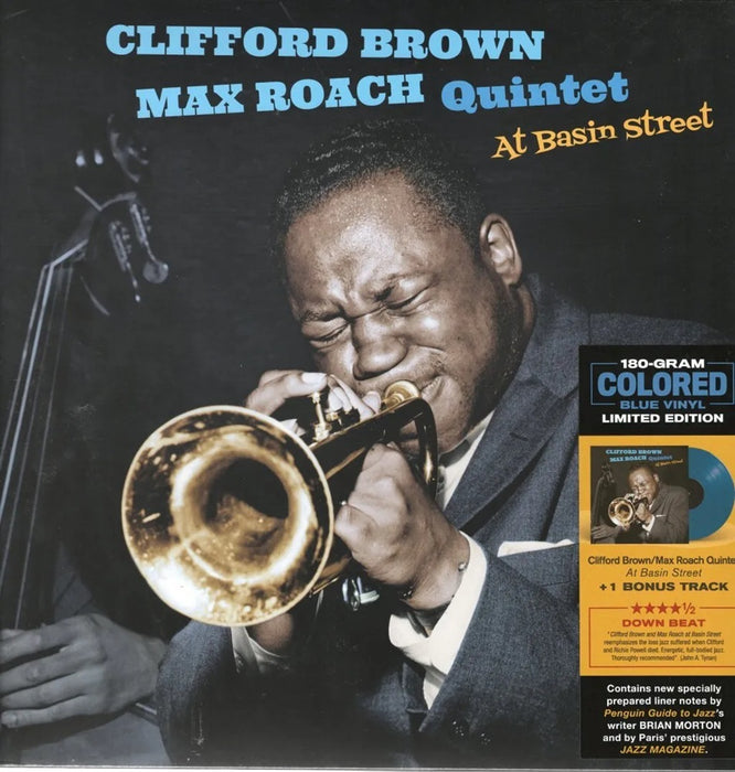 Clifford Brown and Max Roach Quintet At Basin Street Vinyl LP Blue Colour 2021