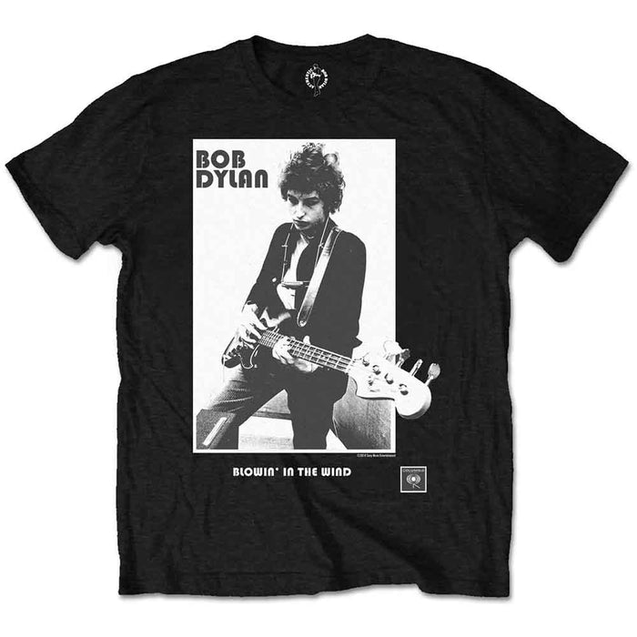Bob Dylan Blowing in the Wind Black X-Large T-Shirt
