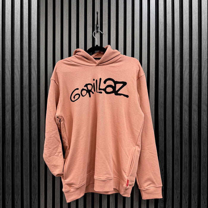 Gorillaz Group Circle Pink X-Large Hoodie