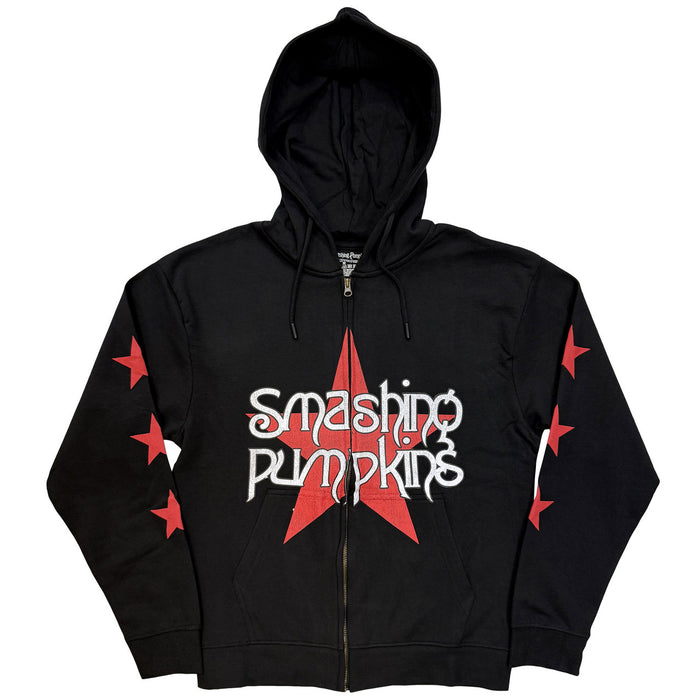 The Smashing Pumpkins Star Logo Black Medium Zipped Hoodie