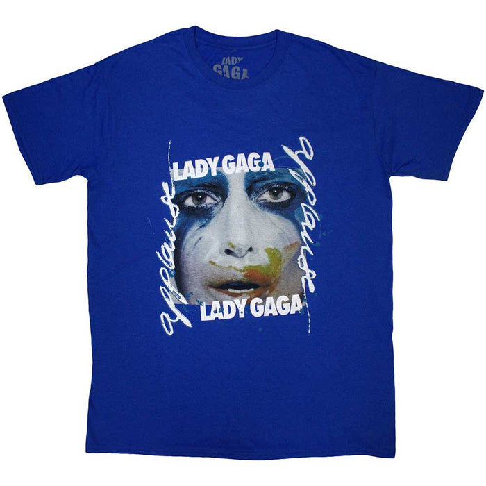Lady Gaga Artpop Facepaint Blue X-Large T-Shirt
