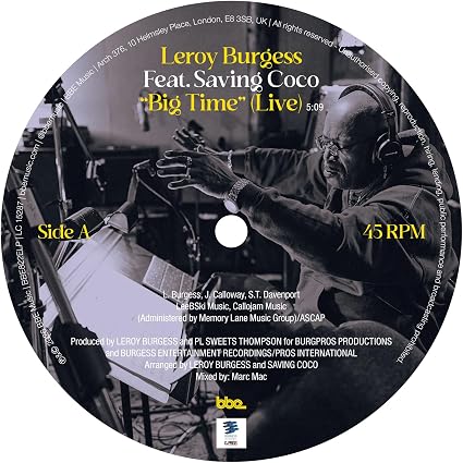 Leroy Burgess Big Time / Let's Do It Vinyl LP 2026