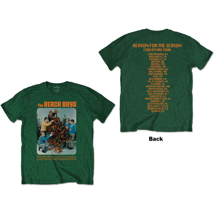 The Beach Boys Christmas Album Green X-Large T-Shirt