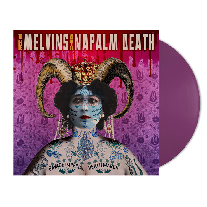 Melvins with Napalm Death Savage Imperial Death March Vinyl LP Indies Orchid Colour 2026