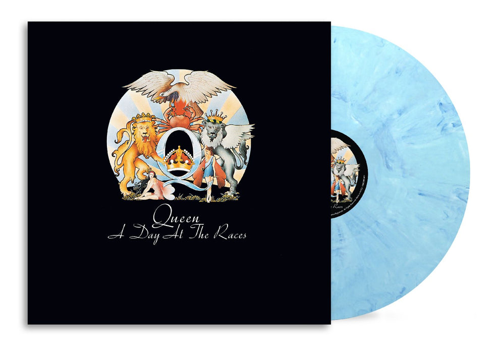 Queen A Day at the Races (50th Anniversary) Vinyl LP Blue Marbled Colour