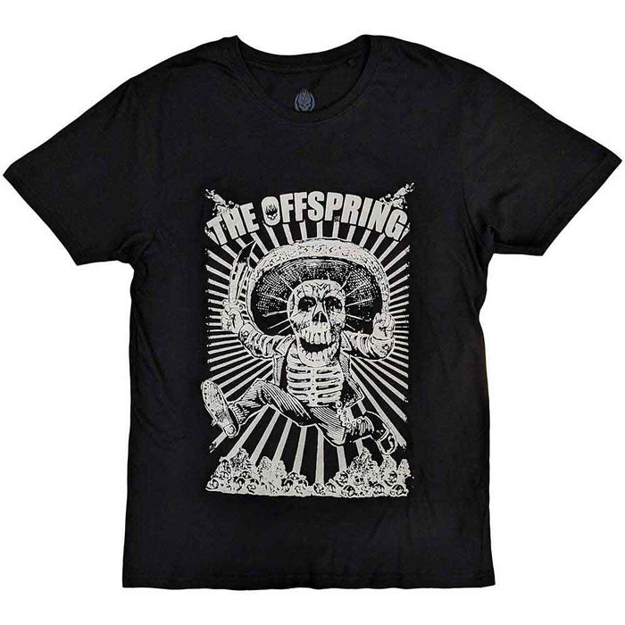 The Offspring Jumping Skeleton Black Small T-Shirt