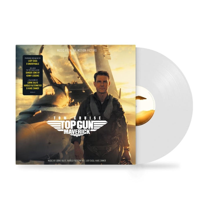Lady Gaga, One Republic, Hans Zimmer Top Gun: Maverick Soundtrack Vinyl LP White Colour 2022