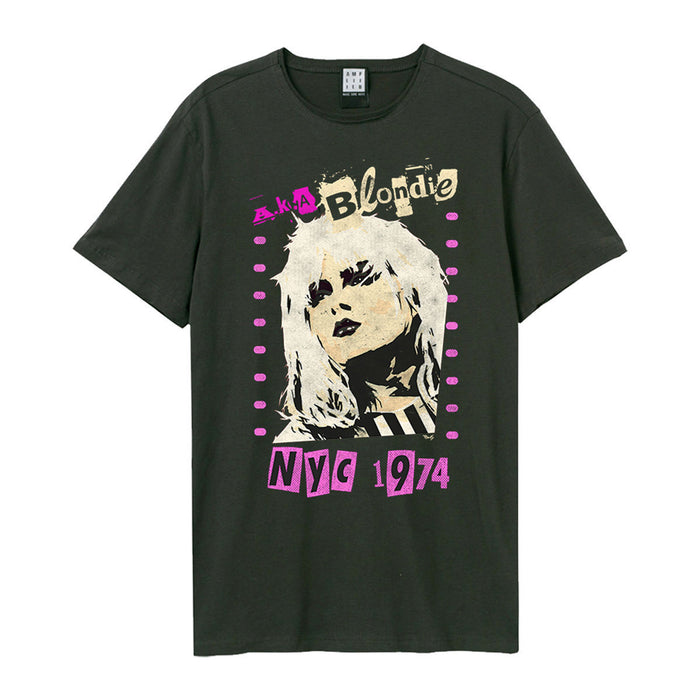 Blondie AKA NYC 1974 Charcoal Grey Large T-Shirt