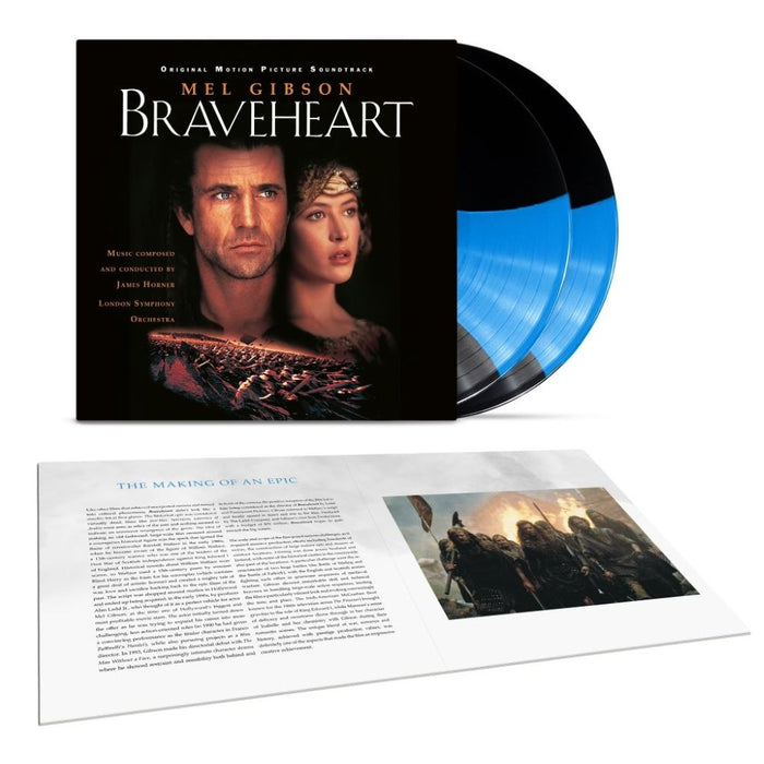 Braveheart Original Motion Picture Soundtrack Vinyl LP Blue Streak Colour 2025