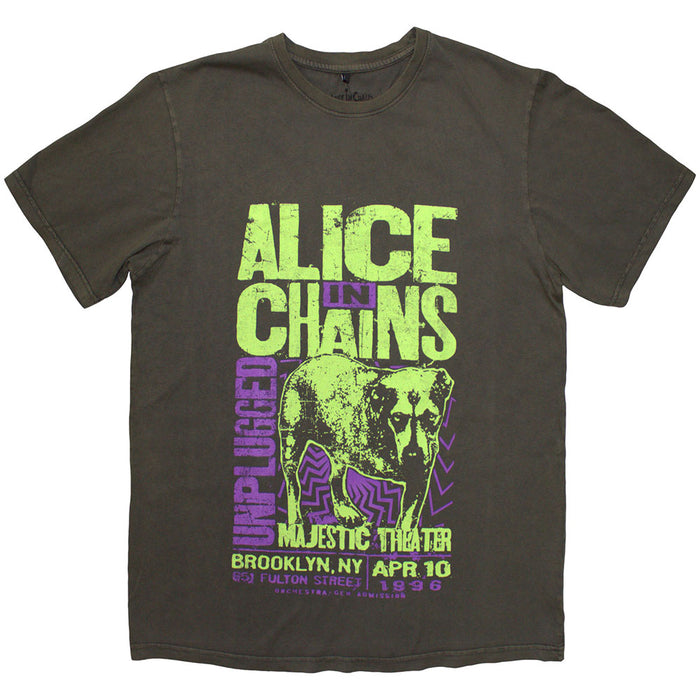 Alice In Chains Unplugged Dog Wash Grey Small T-Shirt