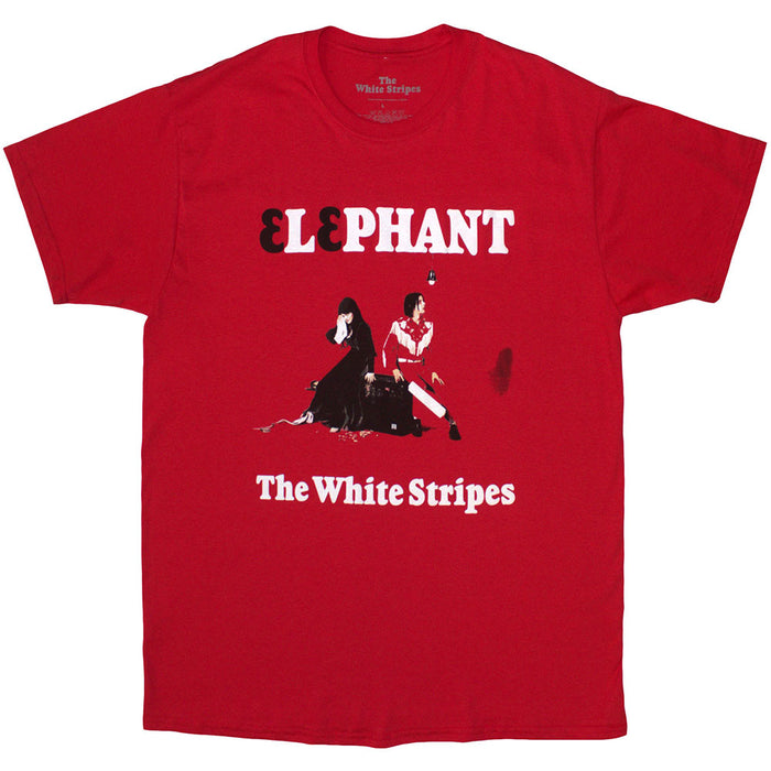 The White Stripes Elephant Red X-Large T-Shirt